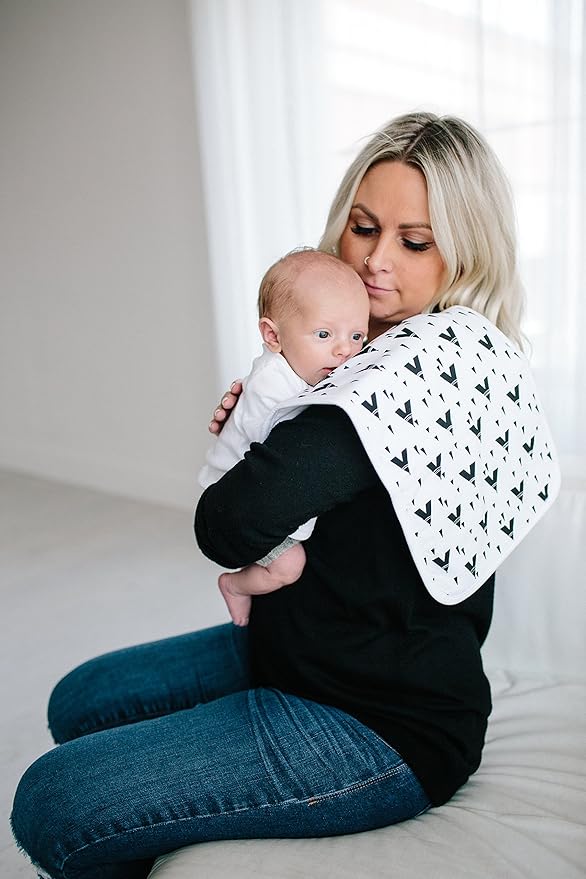 Copper Pearl Baby Burp Cloth Large 21''x10'' Size Premium Absorbent Triple Layer 3-Pack Gift Set “Phoenix