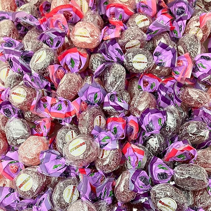 Premium Italian Berry Jelly Candies - 2.25lb 4 Flavors Berry Assortment - Vegan, Gluten Free, Natural Flavors, Individually Wrapped, Perfect For Celebrations & Gifting Bulk (36 Oz) Made In Italy