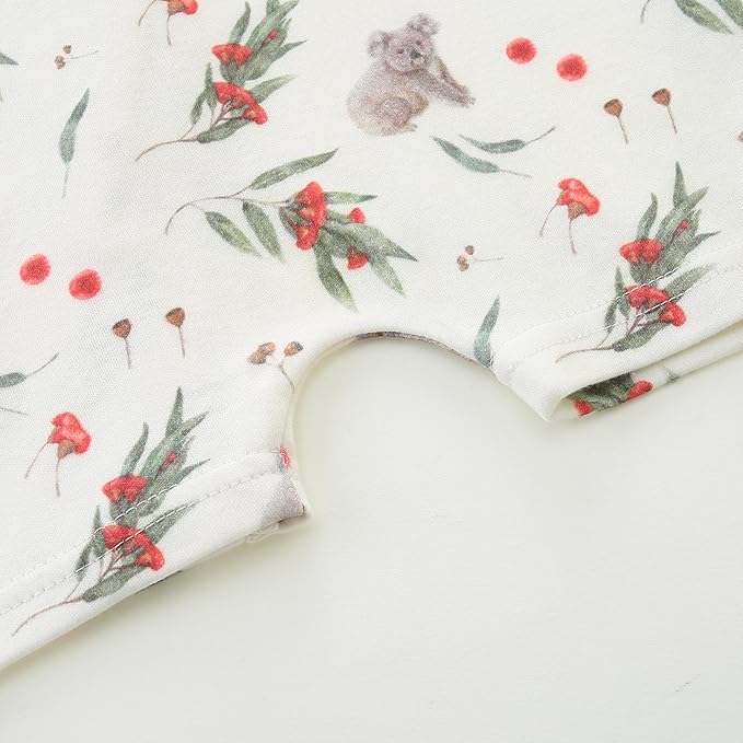 Baby Boy Girl Romper Short Sleeve 100% Cotton Bodysuit Outfits 2 Way Zipper Jumpsuit