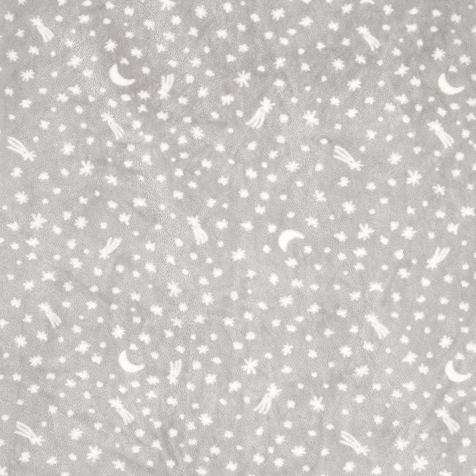 aden + anais Essentials Easy Sleeping Bag, 100% Polyester Snuggly Velboa, Wearable Baby Blanket, TOG 1.5, Small, 0-6 Months, Winter Sky