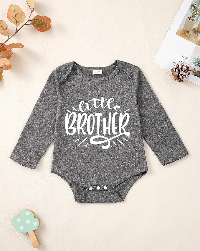 NZRVAWS Newborn Baby Boy Clothes Outfits Letter Prined Romper Pants Set Infant Baby Boy Clothing 0 3 6 9 12 18 Months