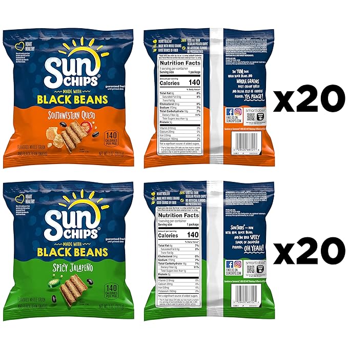 SunChips Black Beans Variety Pack; 40 count