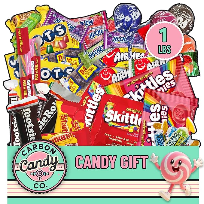 Bulk Candy Variety Pack - 1 lb Bulk Candy Individually Wrapped - Assorted Mix Candies - Lollipops, Hard, Fruity - Dulces - Big Bag for Party Favors - Easter Candies