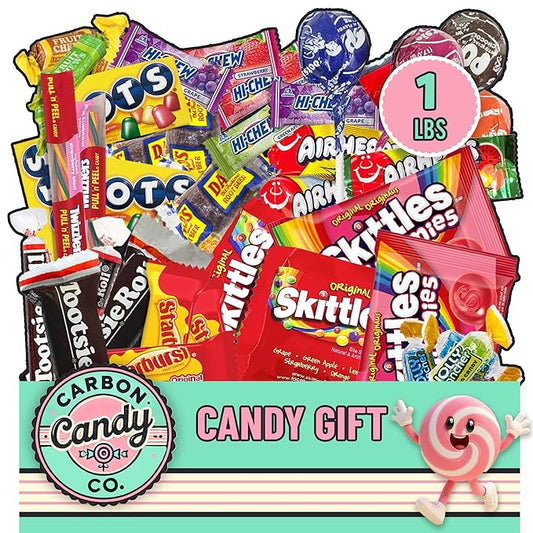 Bulk Candy Variety Pack - 1 lb Bulk Candy Individually Wrapped - Assorted Mix Candies - Lollipops, Hard, Fruity - Dulces - Big Bag for Party Favors - Easter Candies