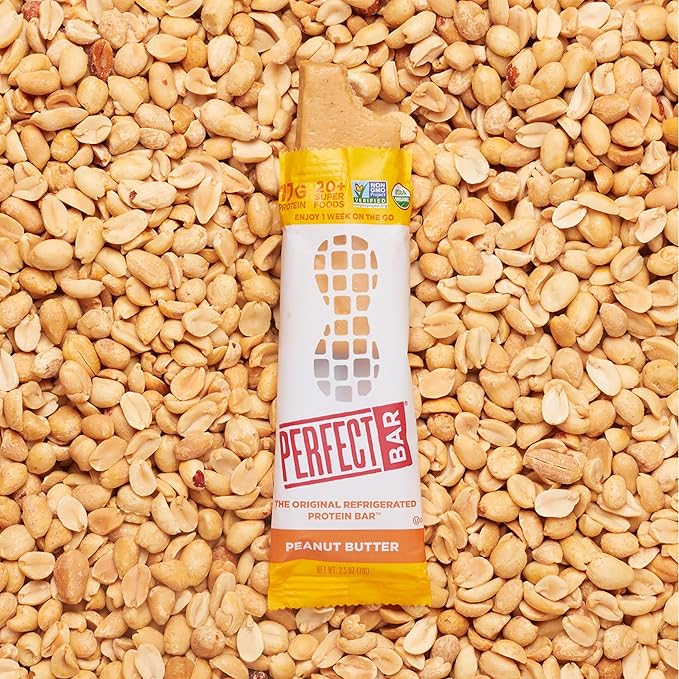Perfect Bar, Peanut Butter Protein Bar, High Protein, Organic, Gluten Free, Soy Free, Non GMO, No Sugar Alcohols, 2.5 Ounce Bar, 10 Count