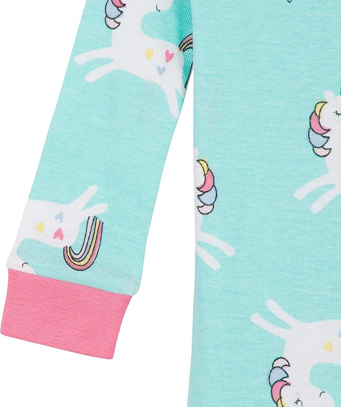 Gerber Baby Girls' 2-Pack Footed Pajamas