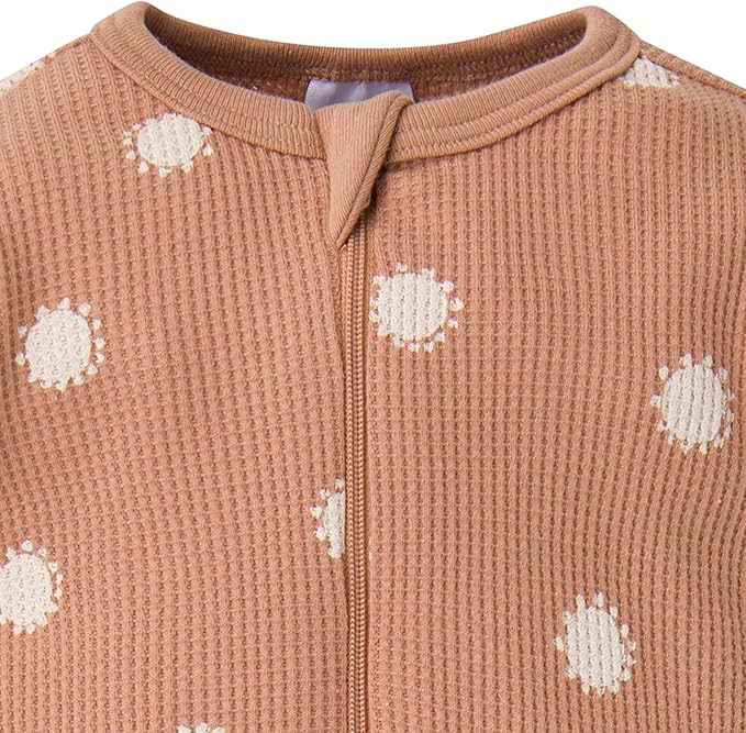 Gerber baby-girls 2-pack 2-way Zip Thermal Footed Sleep 'N Play