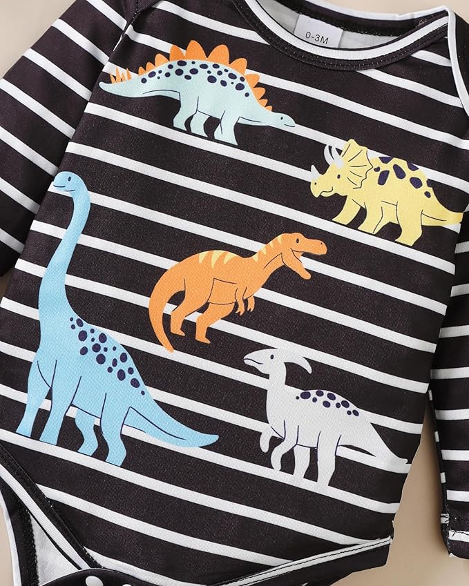 SUNNY PIGGY Baby Boy Clothes Newborn Infant Boys Outfits Romper Hat Pants 3PC Set 0-3 3-6 6-12 12-18 Month Clothing Gift