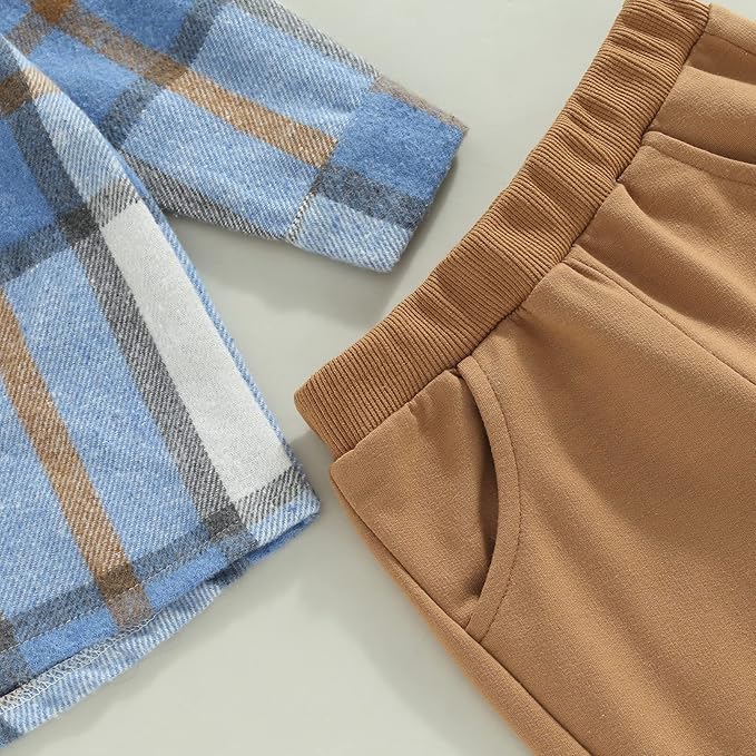 2Pcs Baby Boys Hoodie Tops Pants Set Dinosaur Deer Print Sweatsuit Fall Winter Outfits