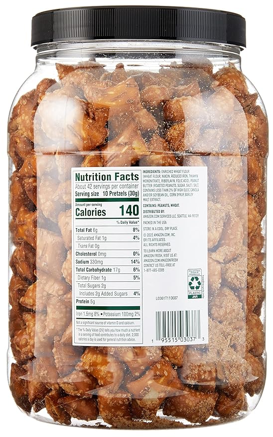 Amazon Fresh - Peanut Butter Filled Pretzels 44 oz