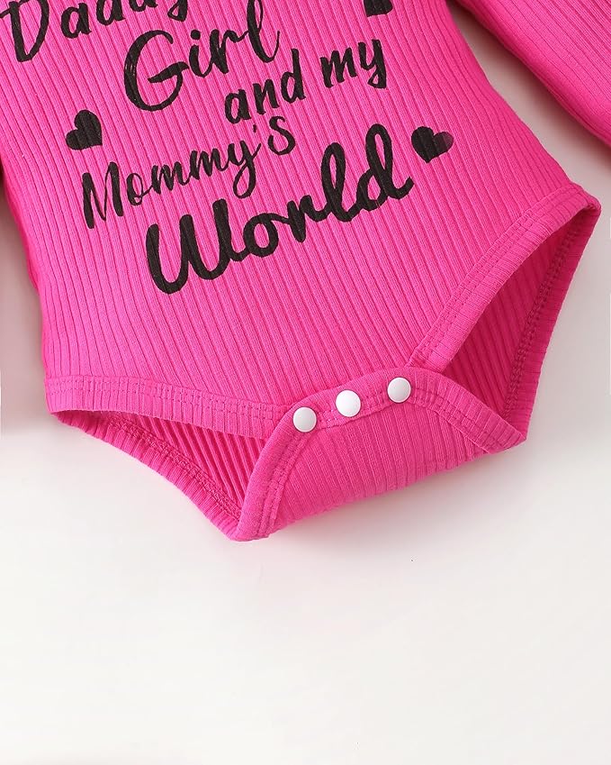 SUNNY PIGGY Baby Girl Clothes Newborn Outfits Infant Ruffle Romper 0-18M Fall Winter Flower Plaid Pants Clothing Set