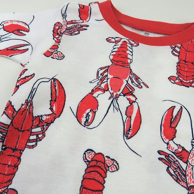 HonestBaby unisex-baby Celebration 2-piece Pajamas Sleepwear Pjs 100% Organic Cotton for Baby, Toddler, Kids