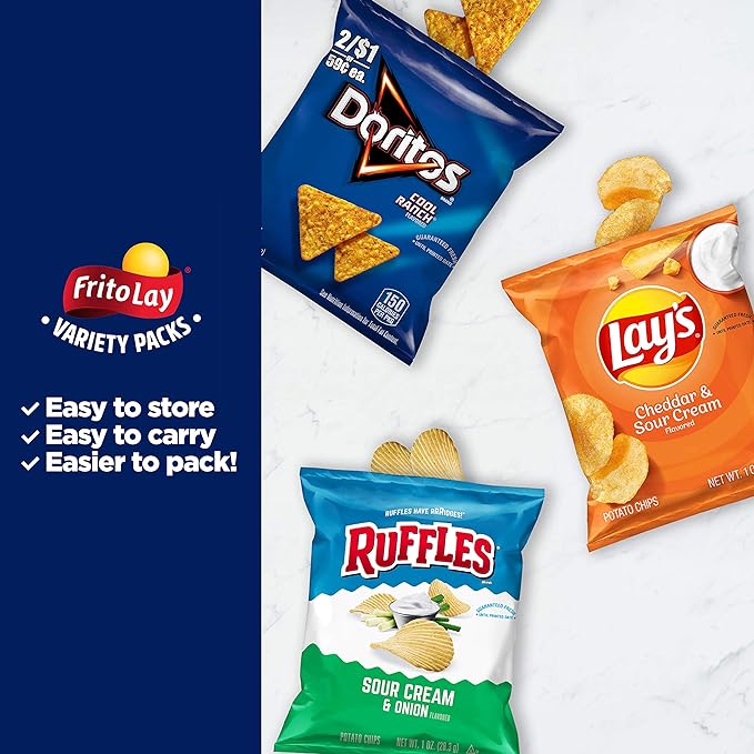 Frito Lay Tangy Favorites Mix Variety Pack, 1 Ounce (Pack of 40)