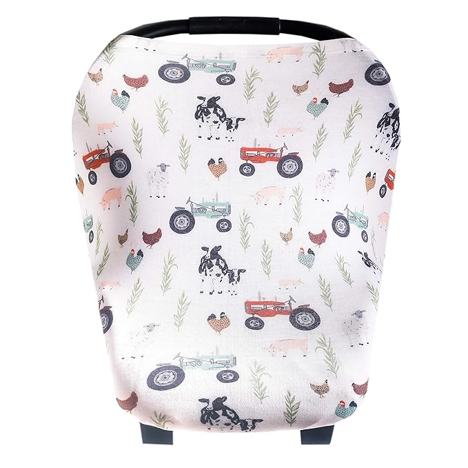 Jo Copper Pearl Multi-Use Cover: Car Seat, Nursing & Stroller Cover - Stretchy Fabric, All-Season, Stylish Designs, Easy Mom Access