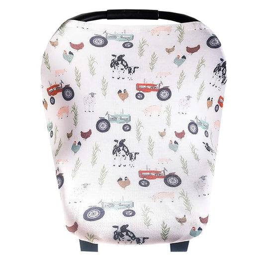 Jo Copper Pearl Multi-Use Cover: Car Seat, Nursing & Stroller Cover - Stretchy Fabric, All-Season, Stylish Designs, Easy Mom Access