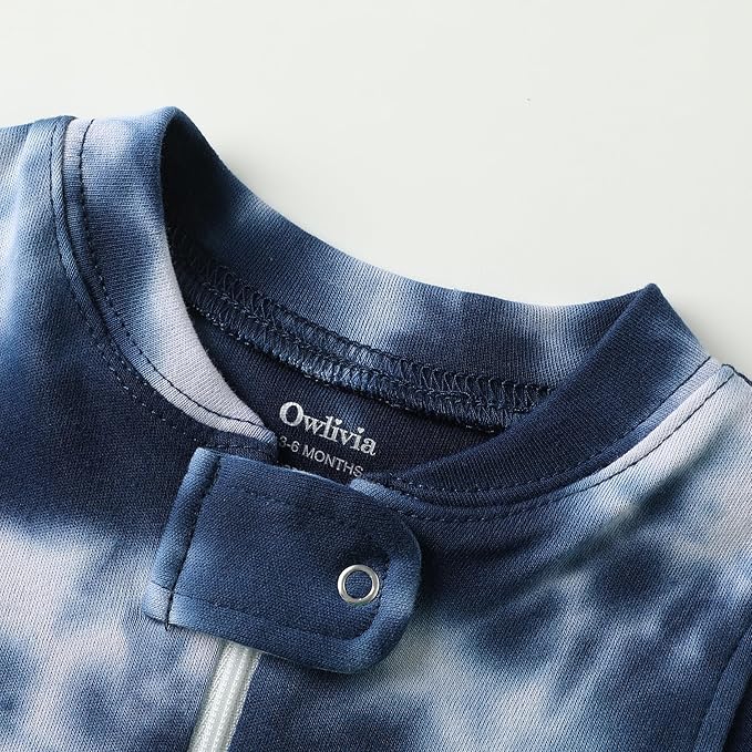 Owlivia Baby Boy Romper, Unisex Short-sleeve Summer Outfit, 100% Organic Cotton Girl One-Piece Jumpsuit