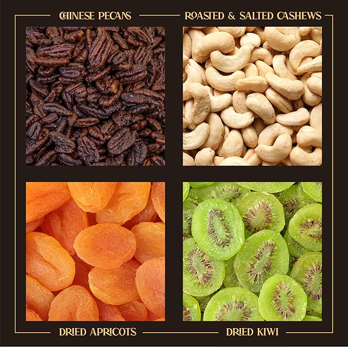 Holiday Christmas Variety Dried Fuit and Nuts Gift Basket, Nut Platter, Thanksgiving Gift Basket, Gift Box for Birthday. Anniversary, Get Well Gift, Gift for Him, Her and Family, Snackberry (1 Pack)