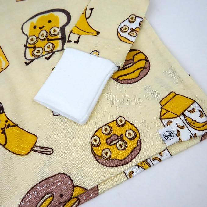 HonestBaby 4 Piece Pajamas Sleepwear Pjs 100% Organic Cotton for Infant Baby and Toddler Boys, Girls, Unisex