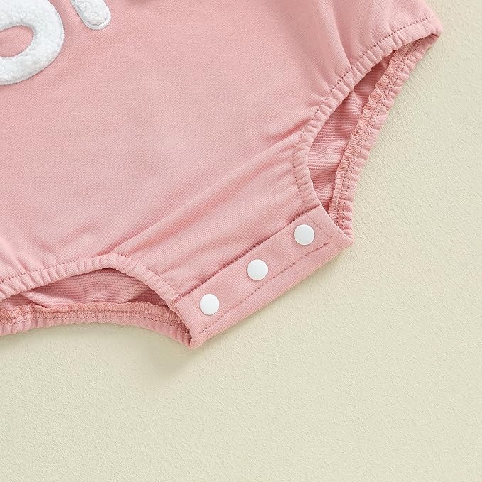 Infant Baby Girl Fall Outfit Sweatshirt Romper Letter Embroidery Jumpsuit Big Lil Sis Matching Newborn Winter Clothes