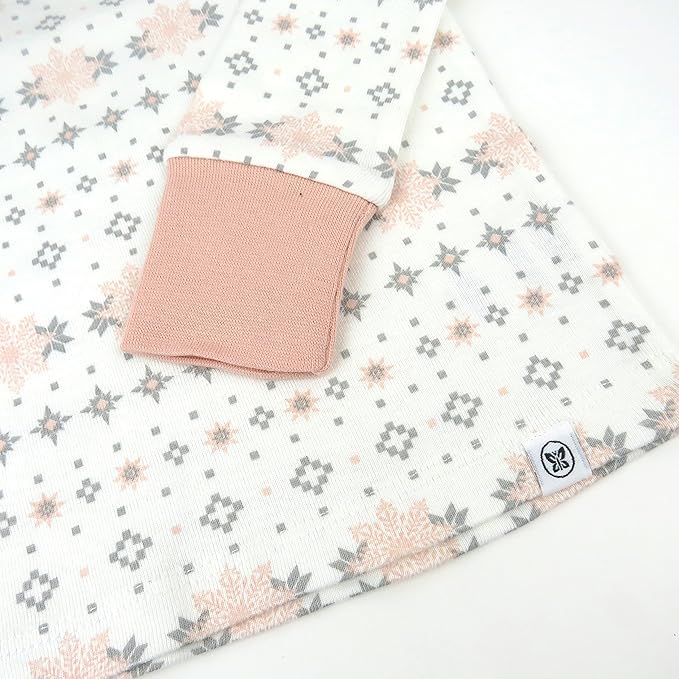 HonestBaby 4 Piece Pajamas Sleepwear Pjs 100% Organic Cotton for Infant Baby and Toddler Boys, Girls, Unisex