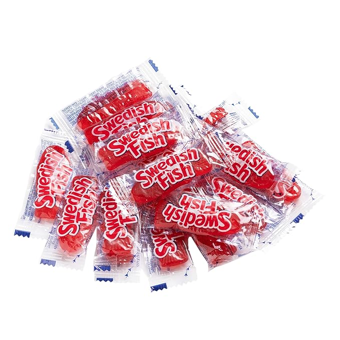 SWEDISH FISH Individually Wrapped Soft & Chewy Candy, Bulk Candy, School Snacks, 240 Count Box