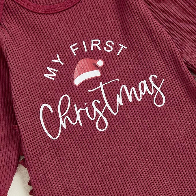 Newborn Baby Girls Rompers Knit Round Neck Long Sleeve Infant Fall Jumpsuits with Headband Coming Home Outfit