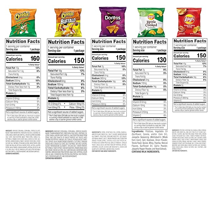 Frito-Lay Sweet & Spicy Chips Variety Pack (Pack of 40)
