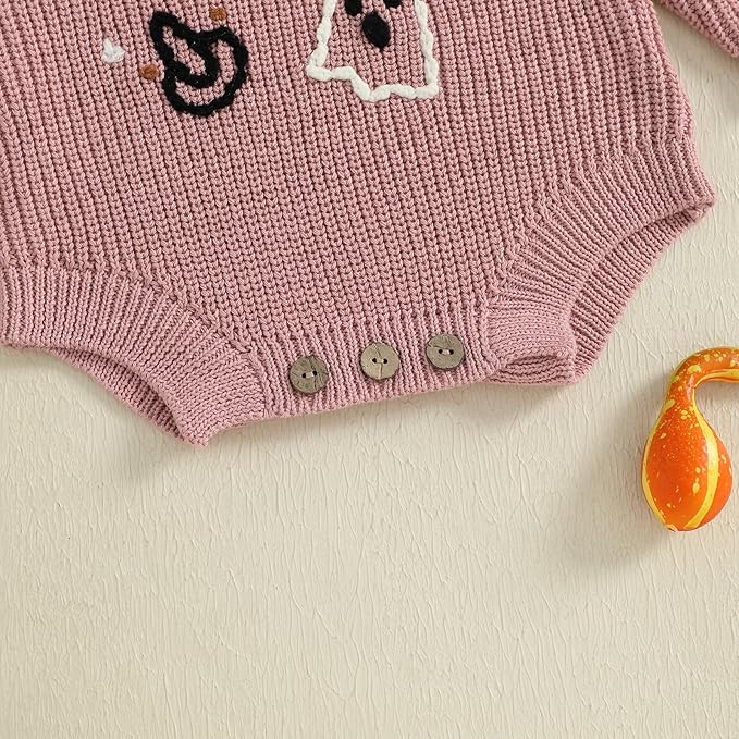 FYBITBO Baby Girl Boy Sweater Knit Oversized Pullover Sweatshirt Romper Onesie Warm Fall Winter Clothes Outfit Newborn