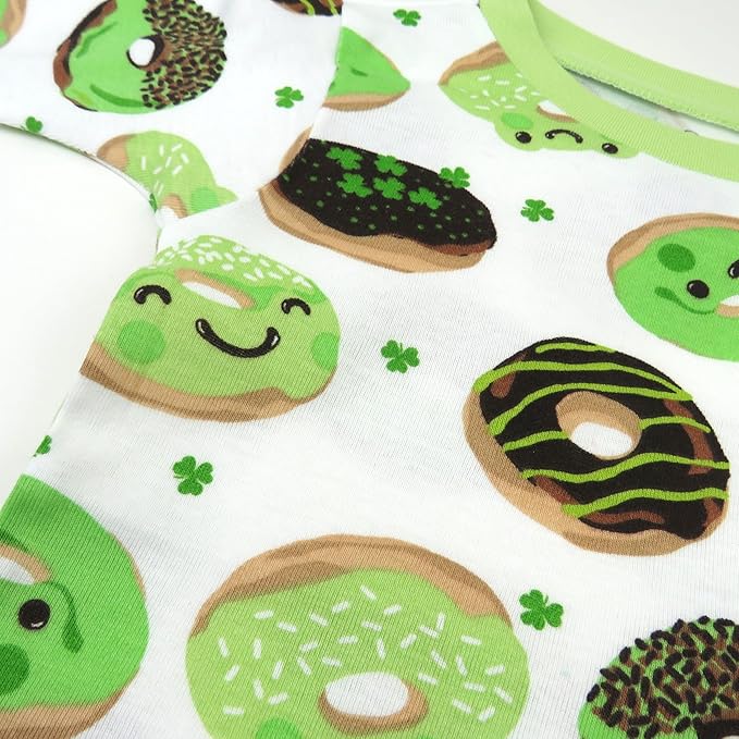 HonestBaby unisex-baby Celebration 2-piece Pajamas Sleepwear Pjs 100% Organic Cotton for Baby, Toddler, Kids