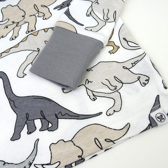 HonestBaby 2-Piece Pajamas Sleepwear Pjs 100% Organic Cotton for Baby, Toddler, Kids, Boy