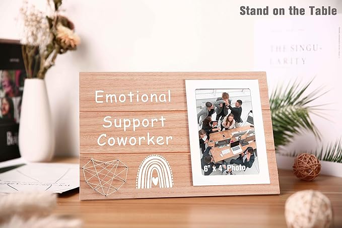 Goodbye Farewell Retirement Gift for Coworker-Christmas Birthday Gift-New Job Leaving Present for Colleague,Best Friend,Team Member-Emotional Support Coworker-Photo Frame Picture Frame Present