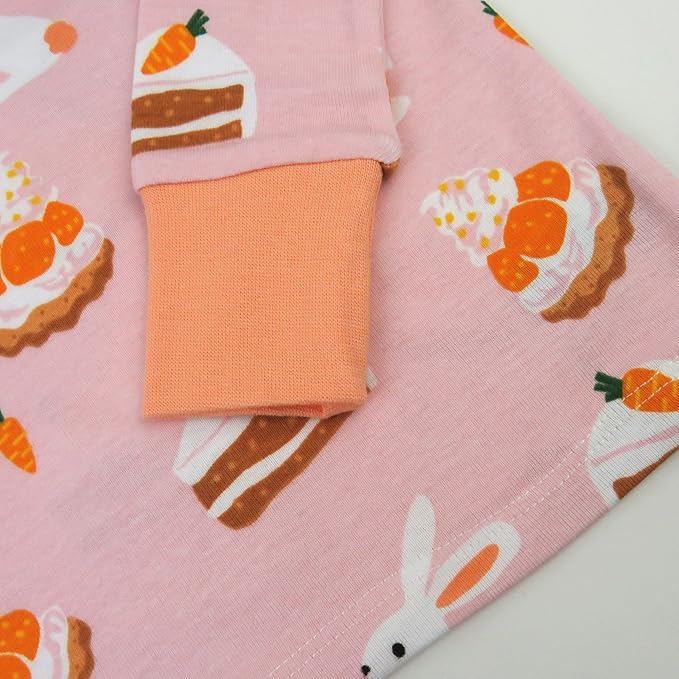 HonestBaby unisex-baby Celebration 2-piece Pajamas Sleepwear Pjs 100% Organic Cotton for Baby, Toddler, Kids