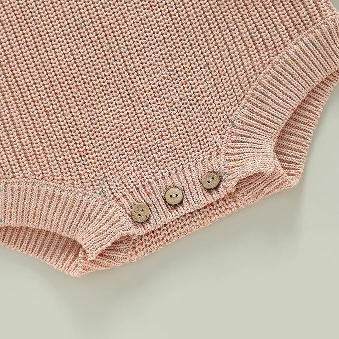 FYBITBO Baby Girl Boy Sweater Knit Oversized Pullover Sweatshirt Romper Onesie Warm Fall Winter Clothes Outfit Newborn