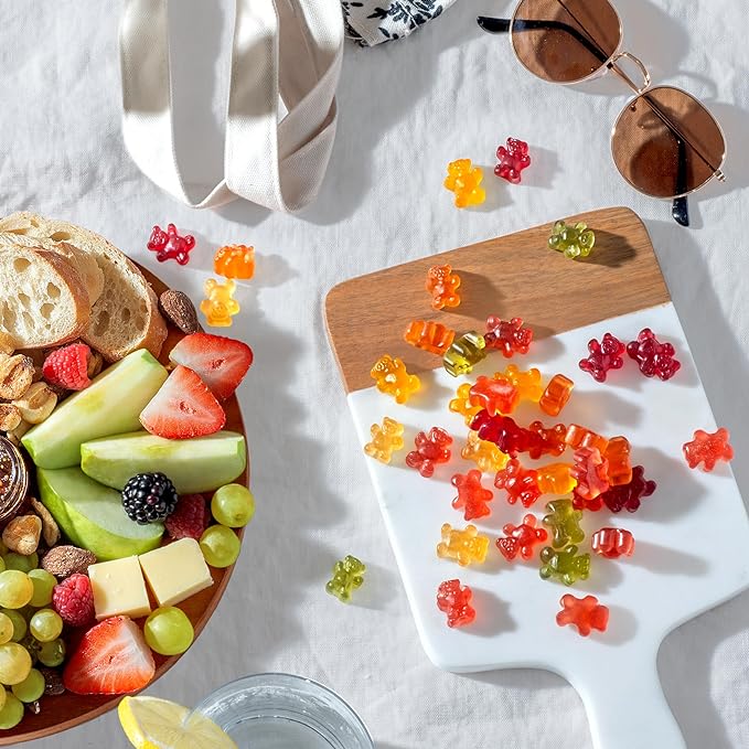 Black Forest Gummy Bears Candy, Real Fruit Juice, 6 Ounce Bags (Pack of 8)