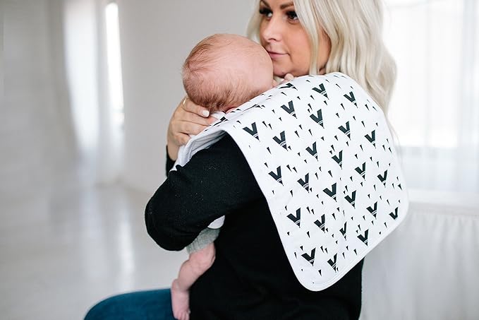 Copper Pearl Baby Burp Cloth Large 21''x10'' Size Premium Absorbent Triple Layer 3-Pack Gift Set “Phoenix