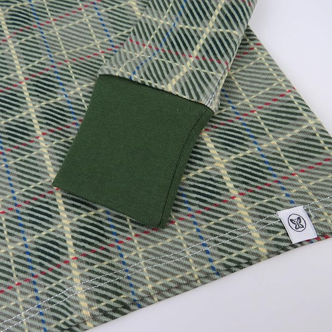 HonestBaby Classics 2-Piece Pajamas Sleepwear Pjs 100% Organic Cotton for Baby, Toddler, Kids