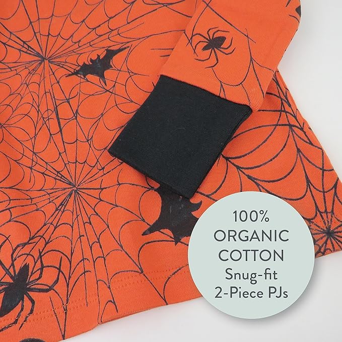 HonestBaby unisex-baby Celebration 2-piece Pajamas Sleepwear Pjs 100% Organic Cotton for Baby, Toddler, Kids