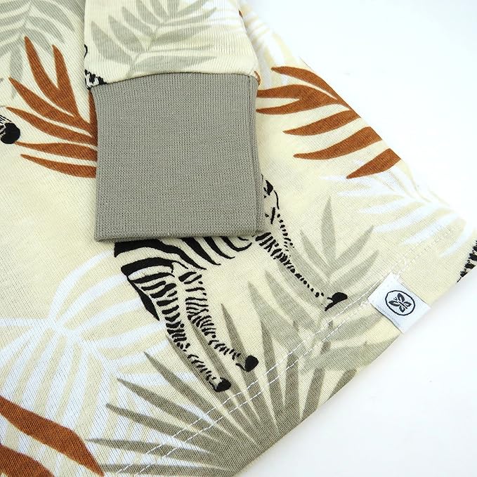 HonestBaby 4 Piece Pajamas Sleepwear Pjs 100% Organic Cotton for Infant Baby and Toddler Boys, Girls, Unisex