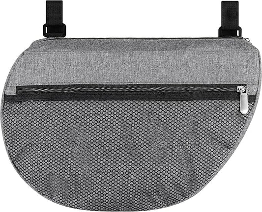 Accmor Insulated Side Sling Stroller Saddle Bag Organizer, Universal Stroller Organizer, Stroller Bag Caddy Organizer, Grey