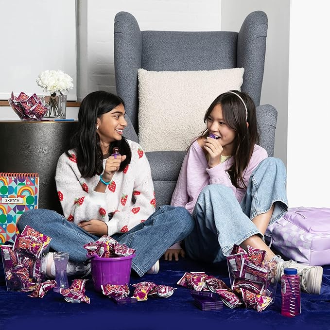 Ring Pop Purple Candy Lollipops, 30Ct Bulk Individually Wrapped in Very Berry Punch Flavor, Full Size, Fun Hard Candy For Birthday, Party Favors, Bachelorette Parties & Kids Gifts