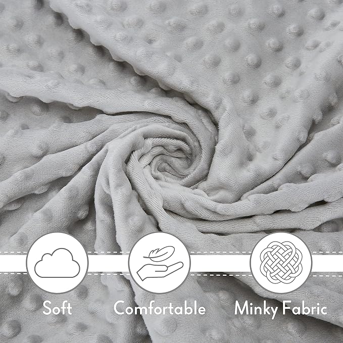 Pro Goleem Loveys for Babies - Soft Security Blanket Baby Snuggle Toy Newborn Stuffed Animals Baby Gifts for Boys and Girls, Grey Bunny 16 Inch