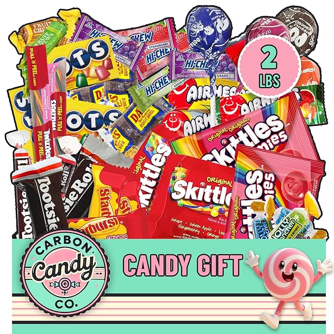 Bulk Candy Variety Pack - 2 lb - Bulk Candy Individually Wrapped - Assorted Mix - Lollipops, Hard, Fruity - Dulces - Big Bag for Party Favors