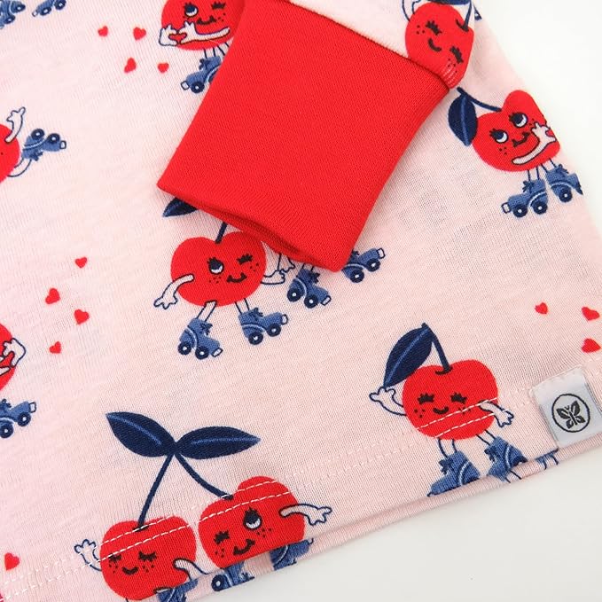 HonestBaby unisex-baby Celebration 2-piece Pajamas Sleepwear Pjs 100% Organic Cotton for Baby, Toddler, Kids