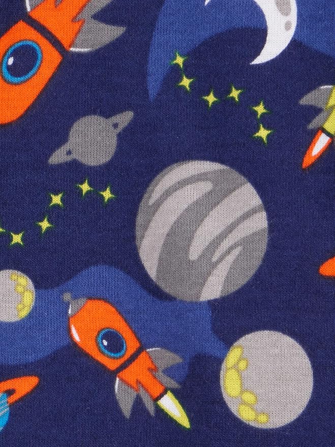 Simple Joys by Carter's Toddlers and Baby Boys' Snug-Fit Footed Cotton Pajamas, Pack of 3