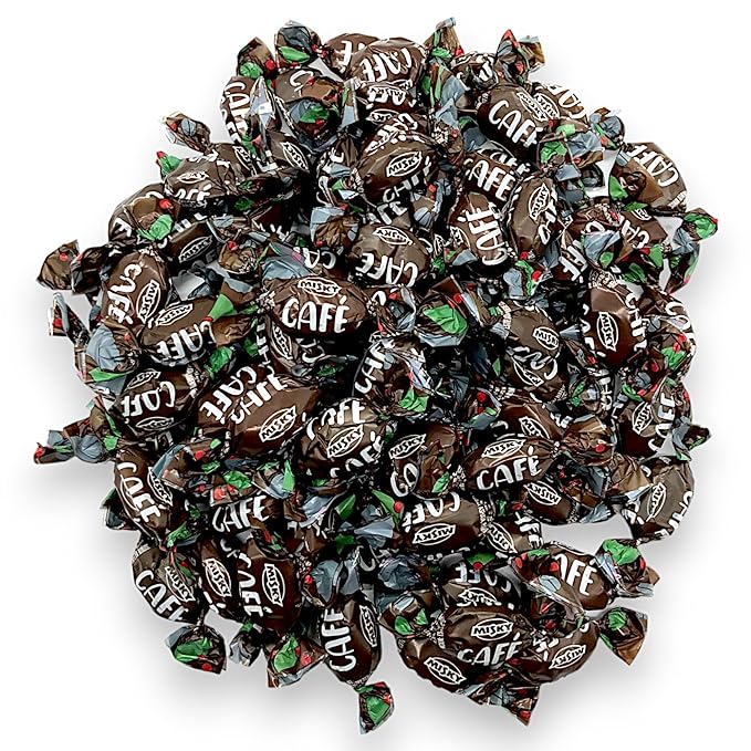 Coffee Flavor Filled Hard Candy-1.5 lbs Flavorful Coffee Filled Bon Bons for a Quick Burst of energy-Individually wrapped for Freshness-Approx 100 Pieces(24 oz)