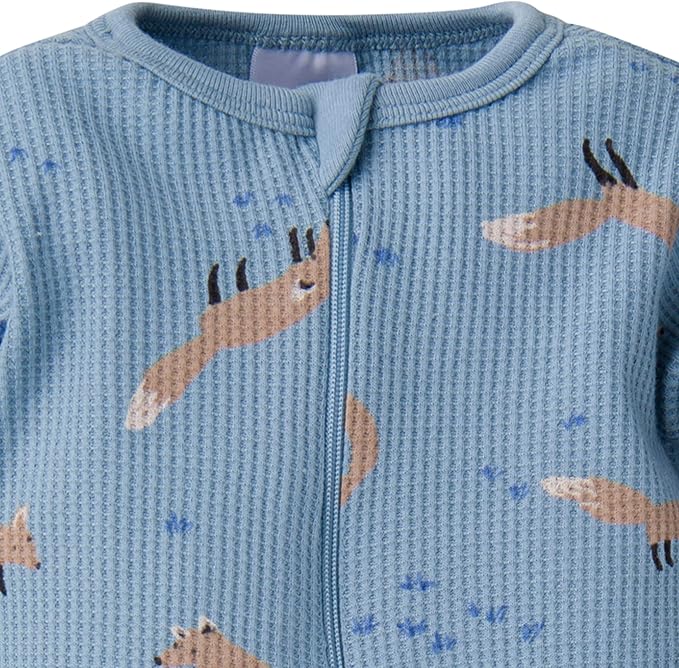 Gerber baby-girls 2-pack 2-way Zip Thermal Footed Sleep 'N Play