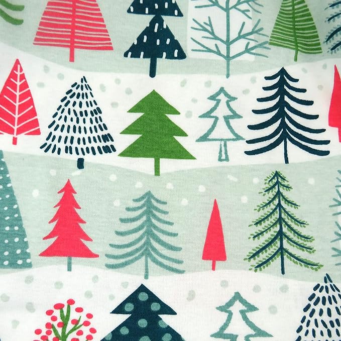 HonestBaby 4 Piece Pajamas Sleepwear Pjs 100% Organic Cotton for Infant Baby and Toddler Boys, Girls, Unisex