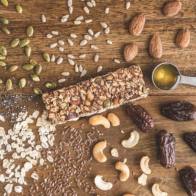 BAR-U-EAT Gluten-Free, Organic, Soft & Chewy Energy Bar. Real Food | Seed Oil Free | No Artificial Sugar | Compostable Packaging | Healthy Snacks (Variety 12 Pack)