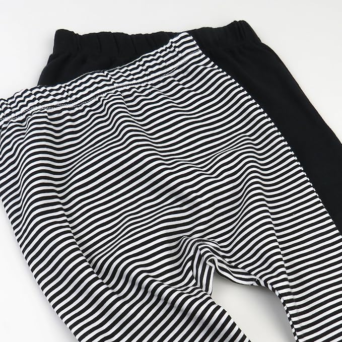 HonestBaby Unisex-Baby Multipack Harem Pants Roomy Fit Pull on Bottoms 100% Organic Cotton for Baby Boys, Girls