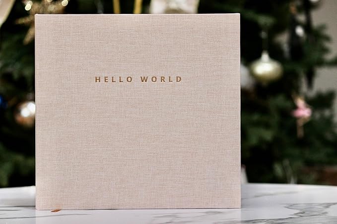 Linen Gender Neutral | Minimalist Keepsake Memory Book Photo Album for Baby Boy or Girl First 5 Years – A Milestone Book to Record Every Event from Birth to Age 5 (Linen)